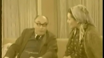 Vintage Turkish Couple Explores Sensual Foreplay