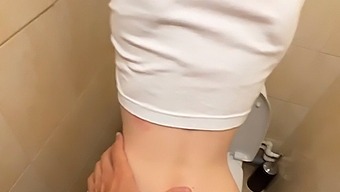 Secretive Sex In The Bathroom And Bedroom During A Party, With Potential Observers Nearby