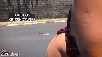 Kriss Hotwife Noel, Salvador Bahia'Nın Hareketli Sokaklarında Noel Ziyafeti Için Soyunuyor