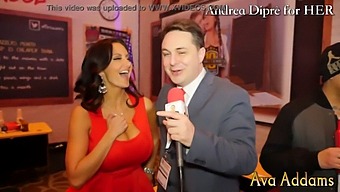 Ava Addams Fondles Her Breasts While Teasing Andrea Diprè
